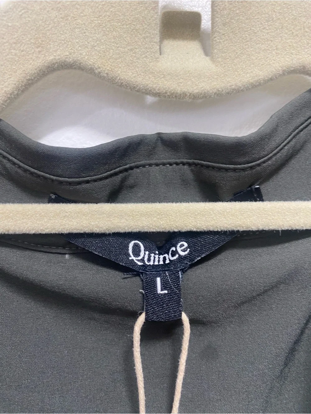 Quince Gray Performance Tech Blouse
